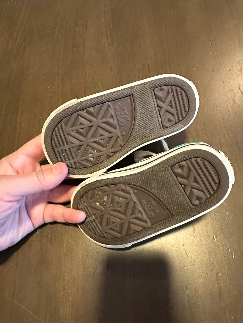 Converse Kids Cream High-Top Sneakers with Green Frog Embroidery